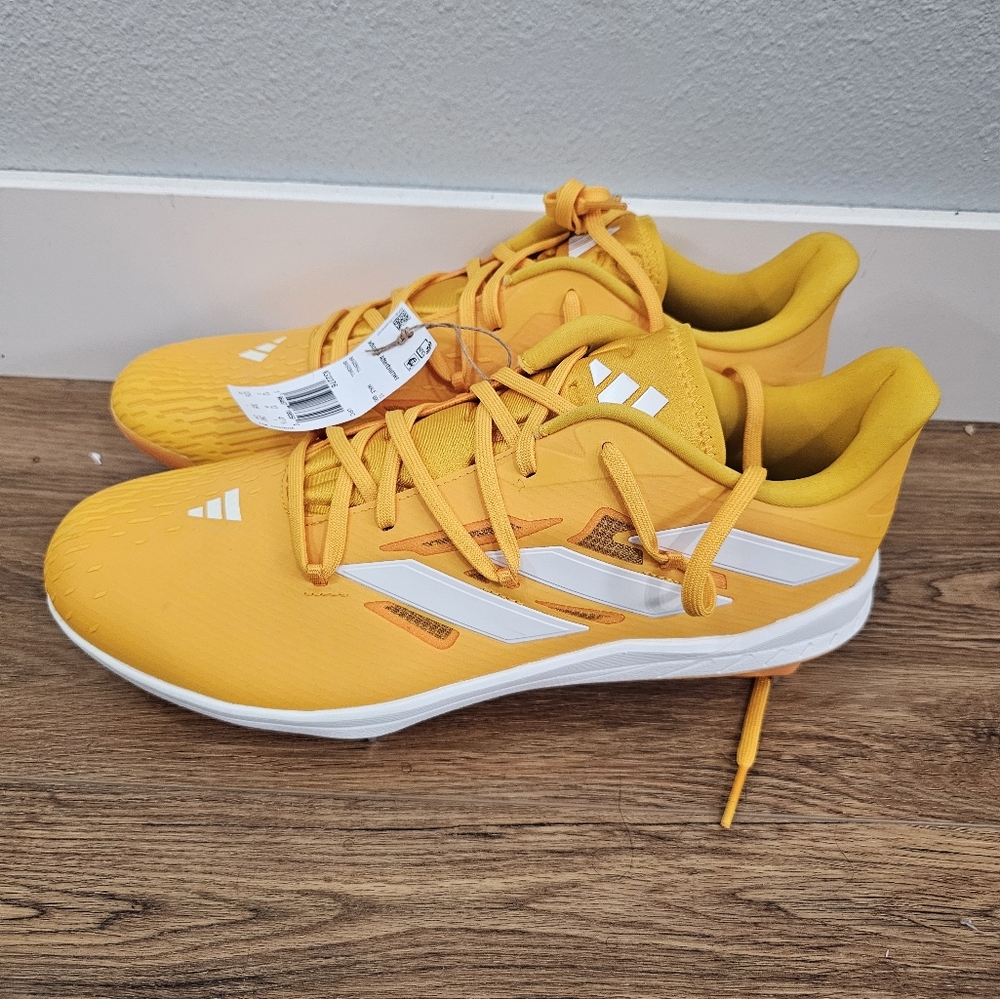 Adidas Afterburner Baseball Metal Cleats Size 12.5 Men Collegiate Gold IG2276